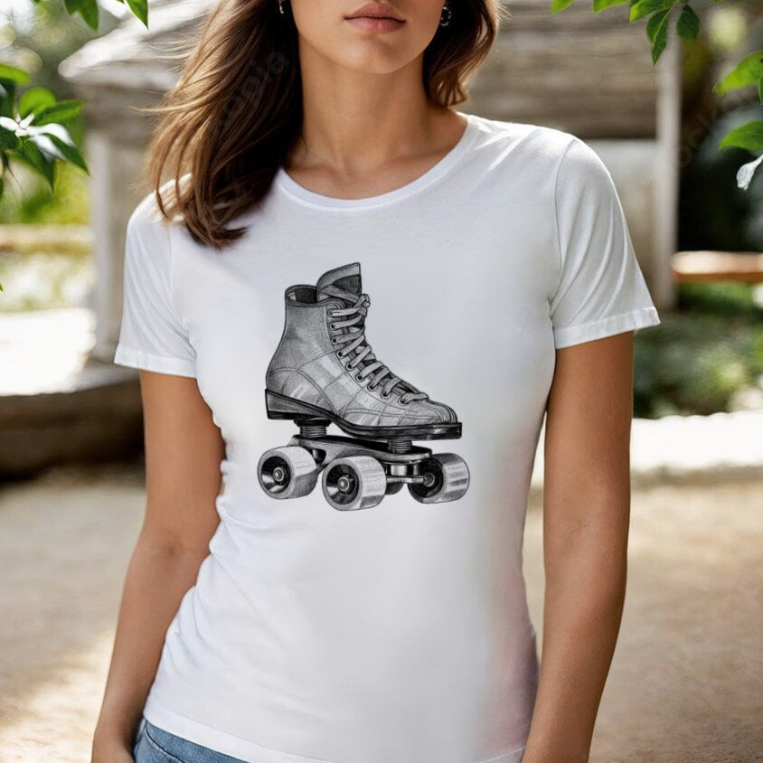 Retro Rollerskates Women's Softstyle Tee