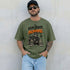 Kein Bock auf Normal Waschbär T-Shirt Herren | Streetwear Raccoon Skate Motiv Beige