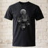 Wolfsrudel Mond T-Shirt Herren Damen | Mystisches Tier Motiv Raubtier Black Shirt