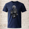 Wolfsrudel Mond T-Shirt Herren Damen | Mystisches Tier Motiv Raubtier Black Shirt