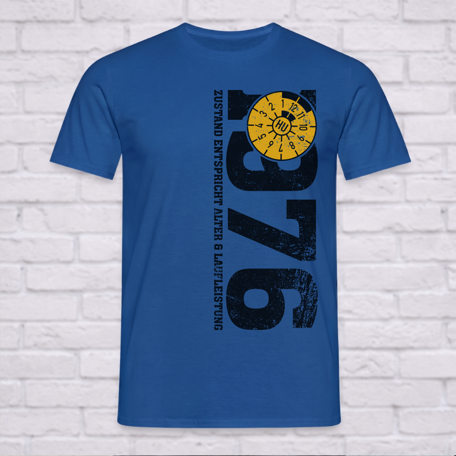 1976 Zustand entspricht Alter & Laufleistung T-Shirt zum 50. Geburtstag – Lustiges TÜV-Shirt für Auto-Fans, Männer & Frauen