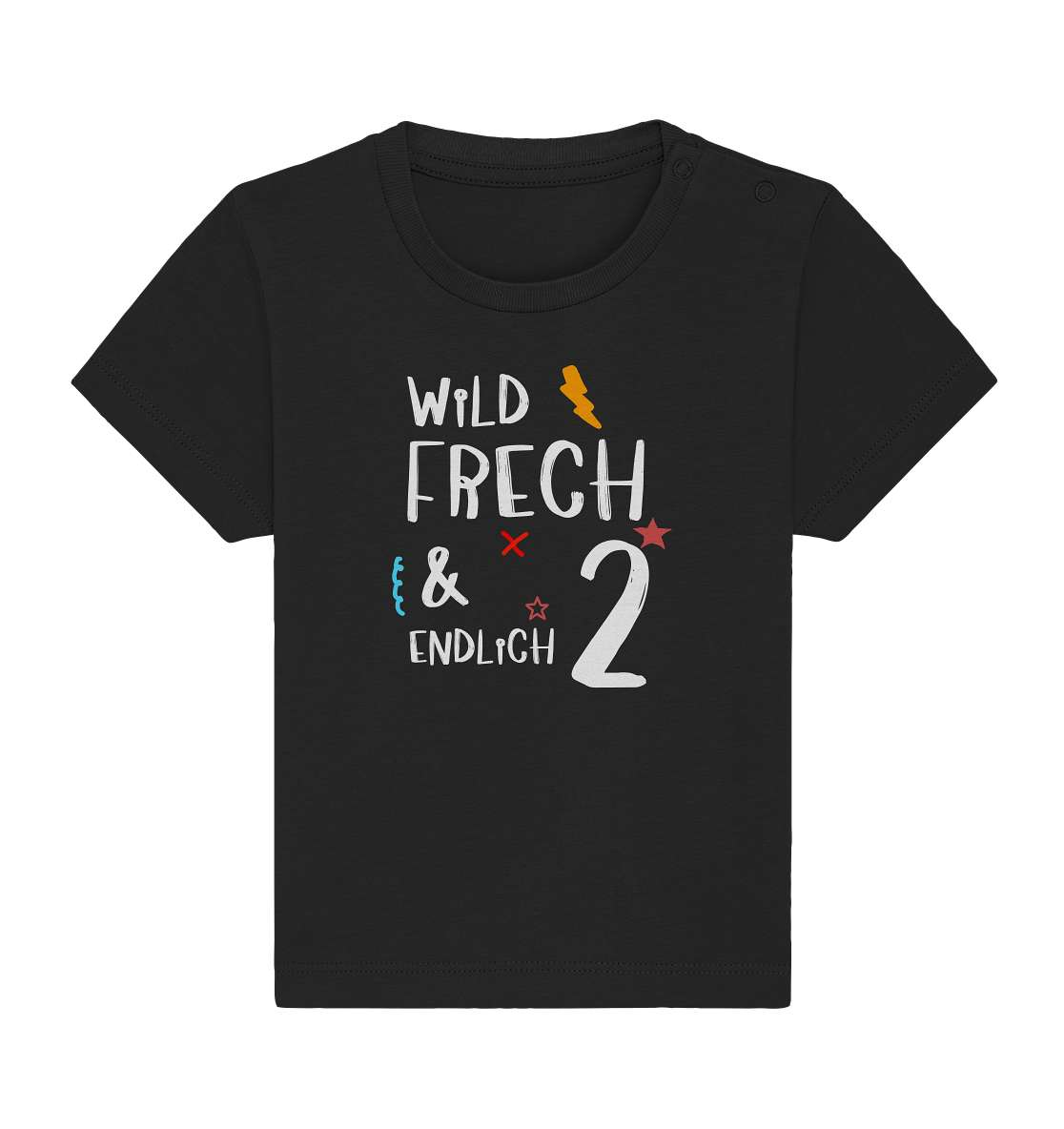 2nd Birthday - Wild and Cheeky and Finally 2 - Birthday Gift - Baby Organic Shirt