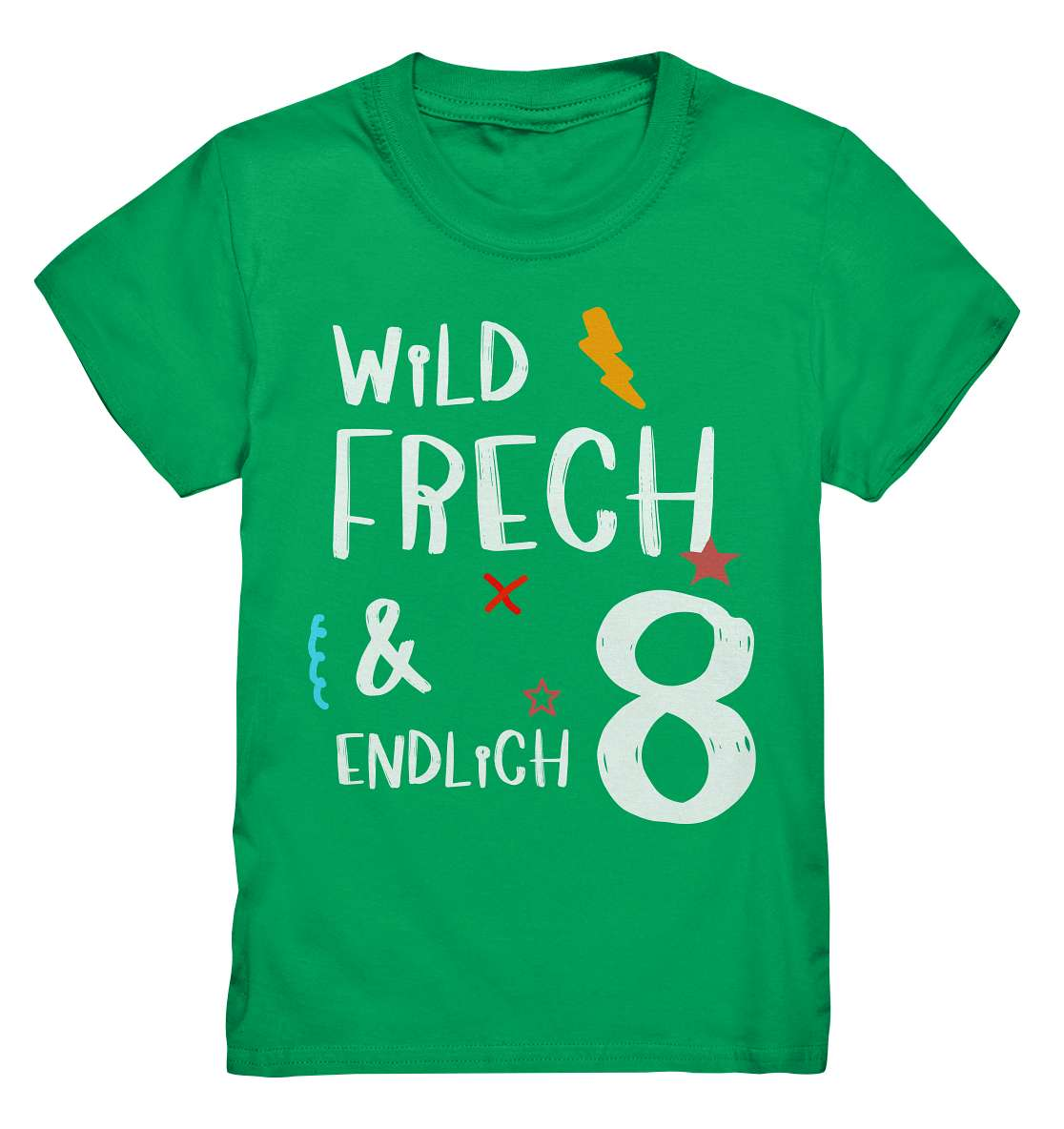 8. Geburtstag - Wild und Frech und Endlich 8 - Geburtstags Geschenk - Kids Premium Shirt