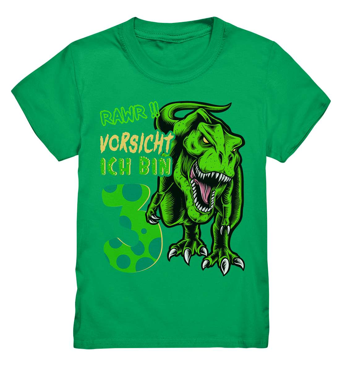 3. Kinder Geburtstag - T-REX Dinosaurier - Ich bin 3 Jahre - Geschenk - Kids Premium Shirt