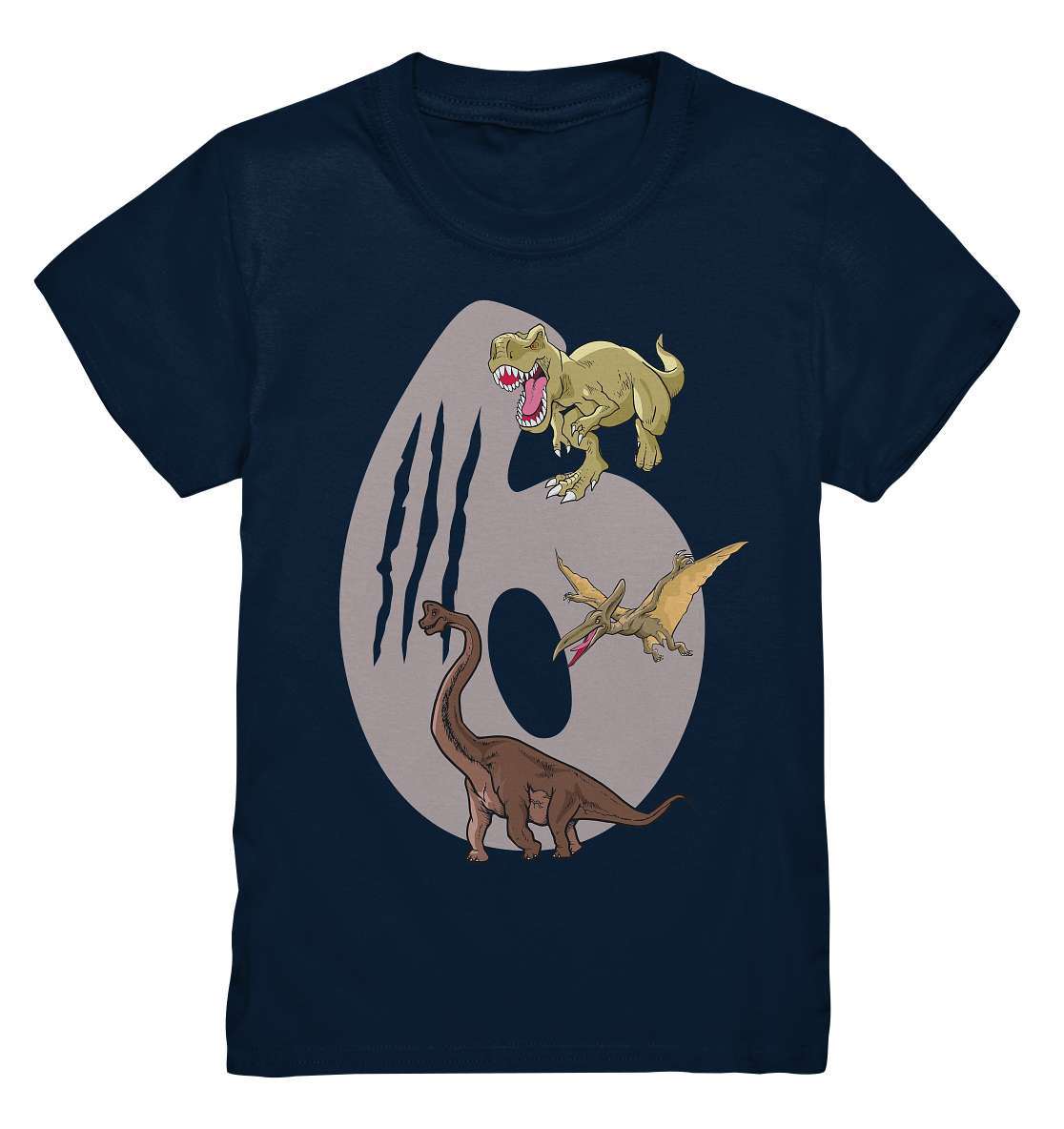 6 Jahre Kinder Geburtstags Shirt Dinosaurier T-Rex Ich bin 6 Jahre - Kids Premium Shirt