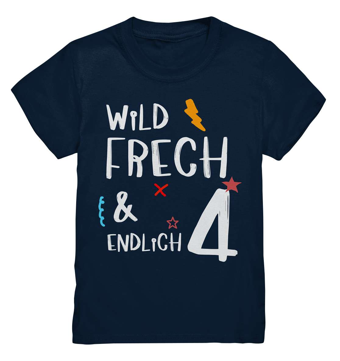 4. Geburtstag - Wild und Frech und Endlich 4 - Geburtstags Geschenk - Kids Premium Shirt