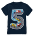 5. Kinder Geburtstag - Autos Spielteppich Style - Ich bin 5 Jahre - Geschenk - Kids Premium Shirt