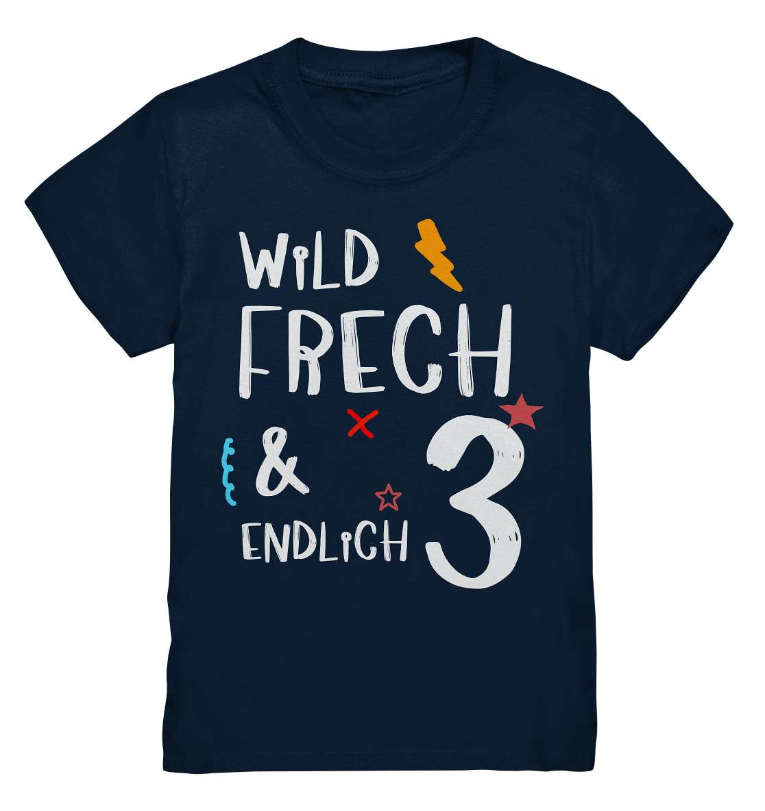 3. Geburtstag - Wild und Frech und Endlich 3 - Geburtstags Geschenk - Kids Premium Shirt