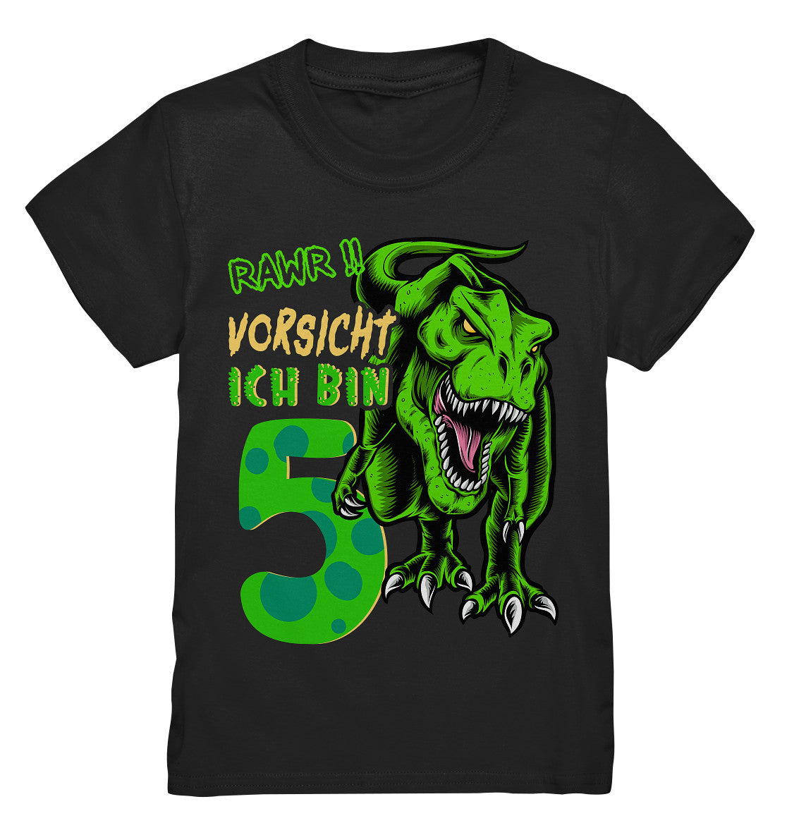 5. Kinder Geburtstag - T-REX Dinosaurier - Ich bin 5 Jahre - Geschenk - Kids Premium Shirt - Kids Premium Shirt