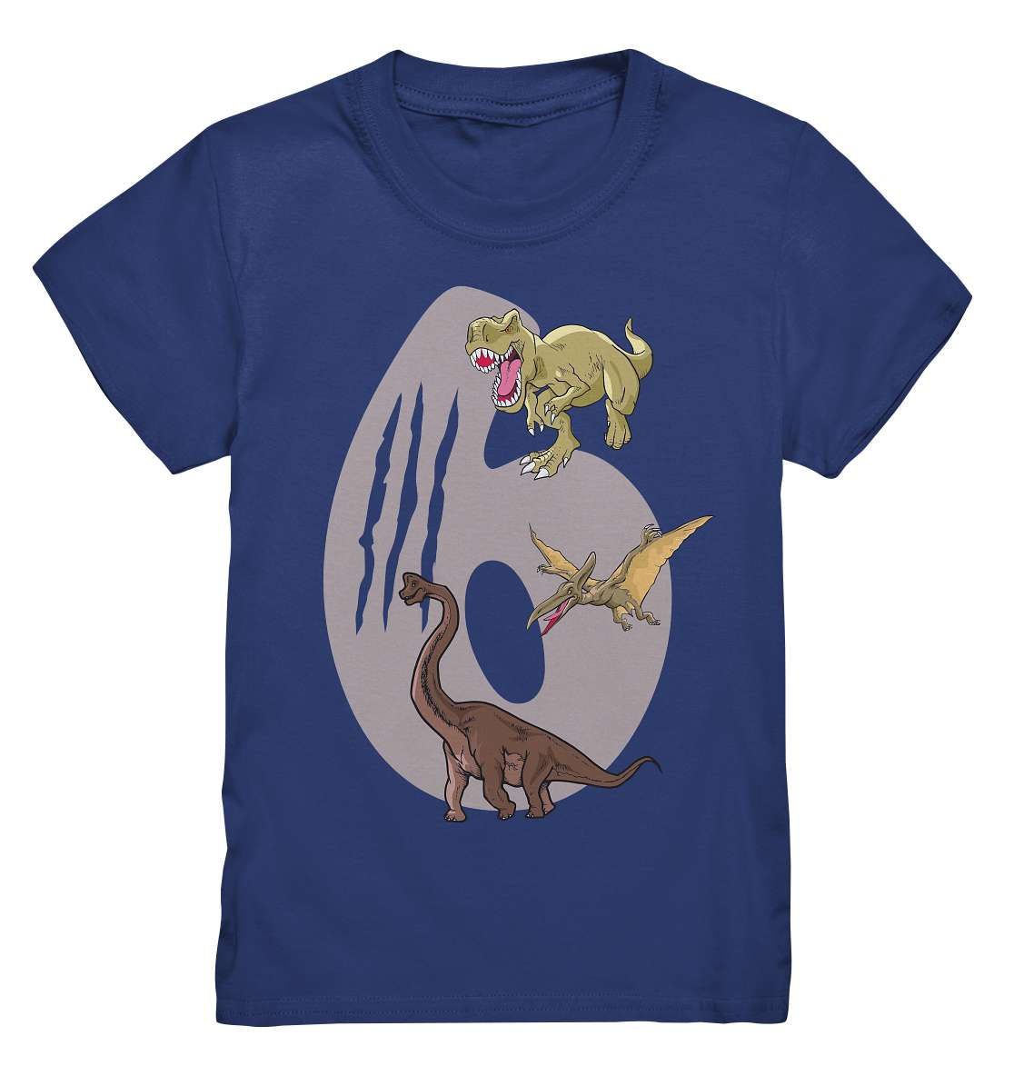 6 Jahre Kinder Geburtstags Shirt Dinosaurier T-Rex Ich bin 6 Jahre - Kids Premium Shirt