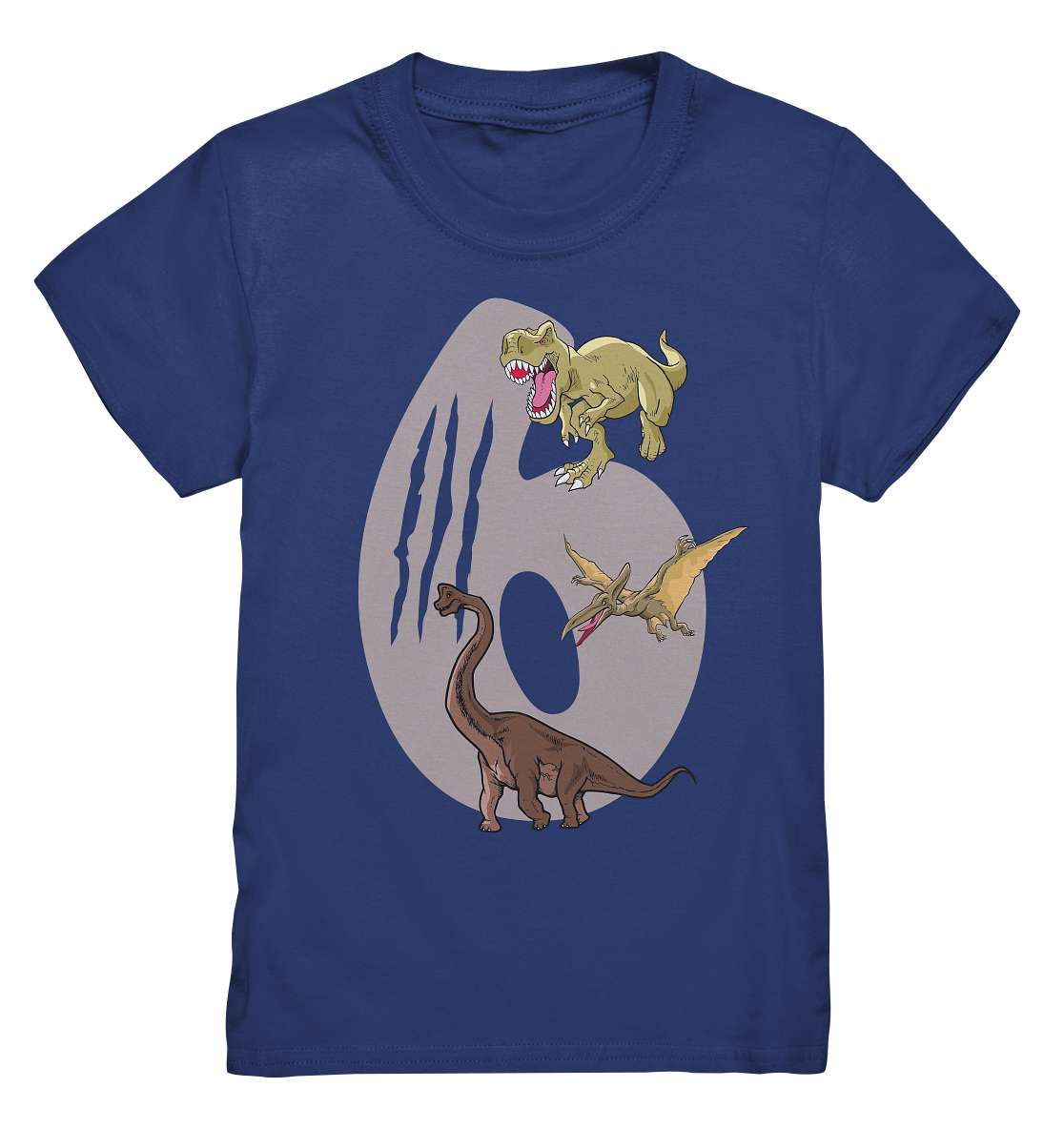 6. Kinder Geburtstag - T-REX Dinosaurier - Ich bin 5 Jahre - Geschenk - Kids Premium Shirt