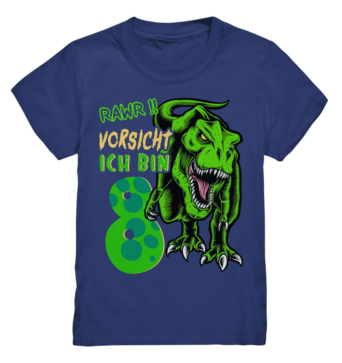 8. Kinder Geburtstag - T-REX Dinosaurier - Ich bin 8 Jahre - Geschenk - Kids Premium Shirt