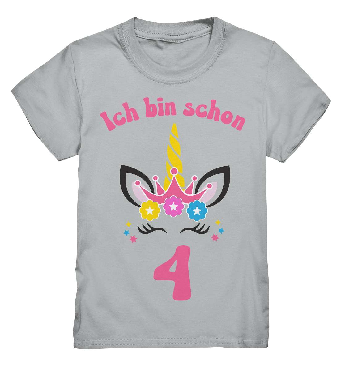 4. Kinder Geburtstag - Einhorn - Ich bin schon 4 Jahre - Geschenk - Kids Premium Shirt