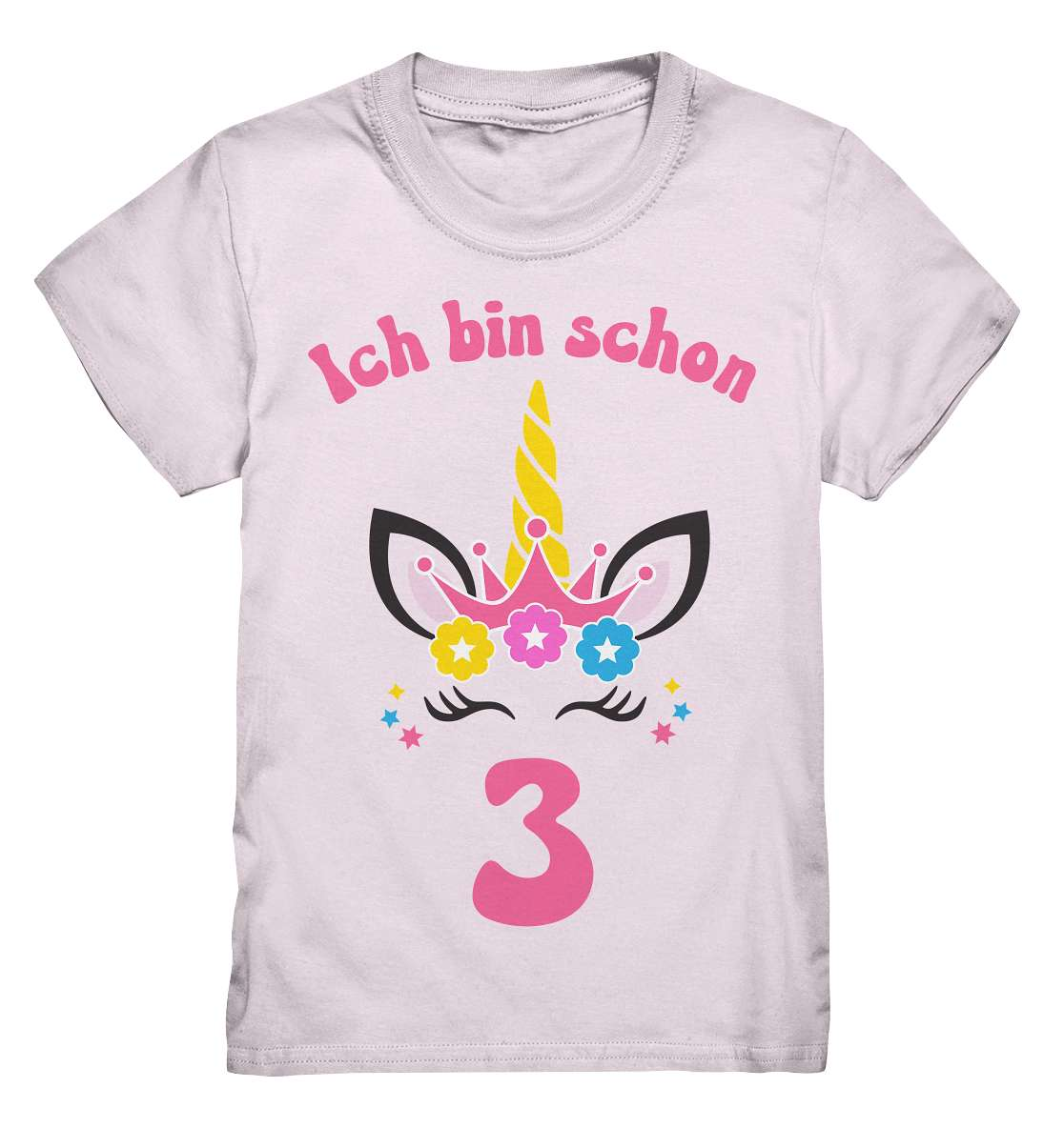 3. Kinder Geburtstag - Einhorn - Ich bin schon 3 Jahre - Geschenk - Kids Premium Shirt
