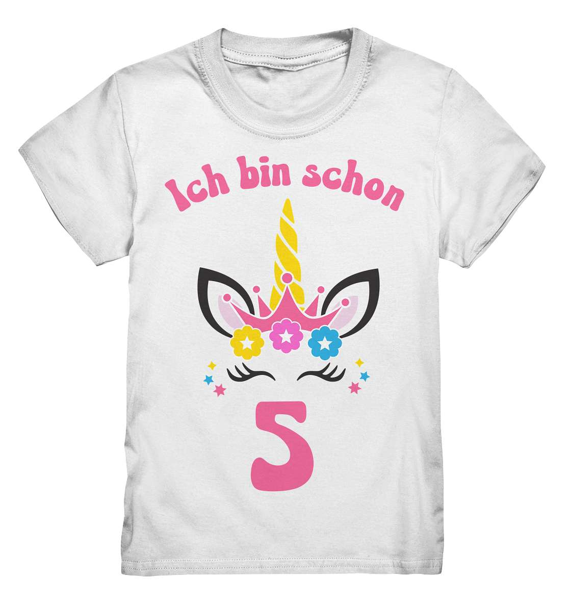 5. Kinder Geburtstag - Einhorn - Ich bin schon 5 Jahre - Geschenk - Kids Premium Shirt