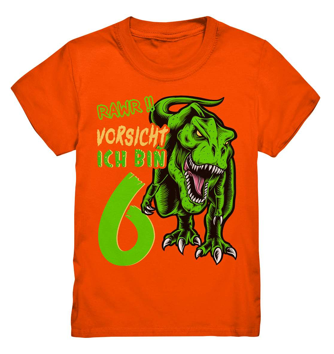 6. Kinder Geburtstag - T-REX Dinosaurier - Ich bin 6 Jahre - Geschenk - Kids Premium Shirt