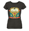 Retro boho hippie style bulli - Ladies Organic Shirt (meliert)