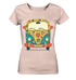 Retro boho hippie style bulli - Ladies Organic Shirt (meliert)