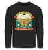 Retro boho hippie style bulli - Organic Sweatshirt