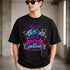Arcade des Grauens T-Shirt – Retro Horror Gamer Shirt mit Neon Design
