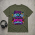 Arcade des Grauens T-Shirt – Retro Horror Gamer Shirt mit Neon Design