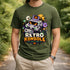 Retro Konsole T-Shirt Herren, Pixel Panik & Power-Ups, Halloween Gaming Shirt, Vintage Gamer Geschenk