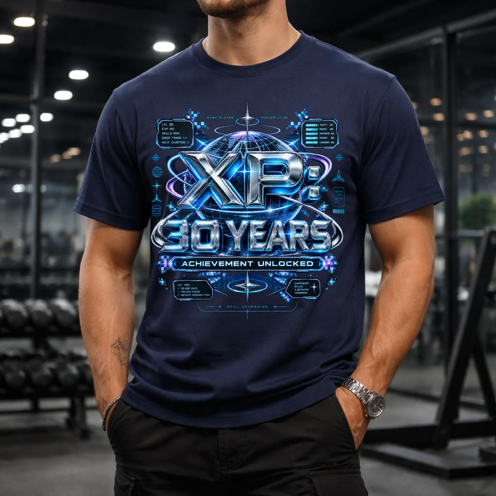 XP 30 Years T-Shirt Gamer Geburtstagsgeschenk Retro Gaming Shirt