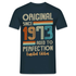 50. Geburtstag - Geboren 1973 - Aged To Perfection- Limited Edition Geschenk T-Shirt - Navy