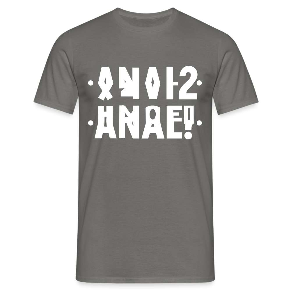 Lustiges Anal Versteckte Nachricht Anal Russischer Brief 2021 Lustiges T-Shirt - Graphit