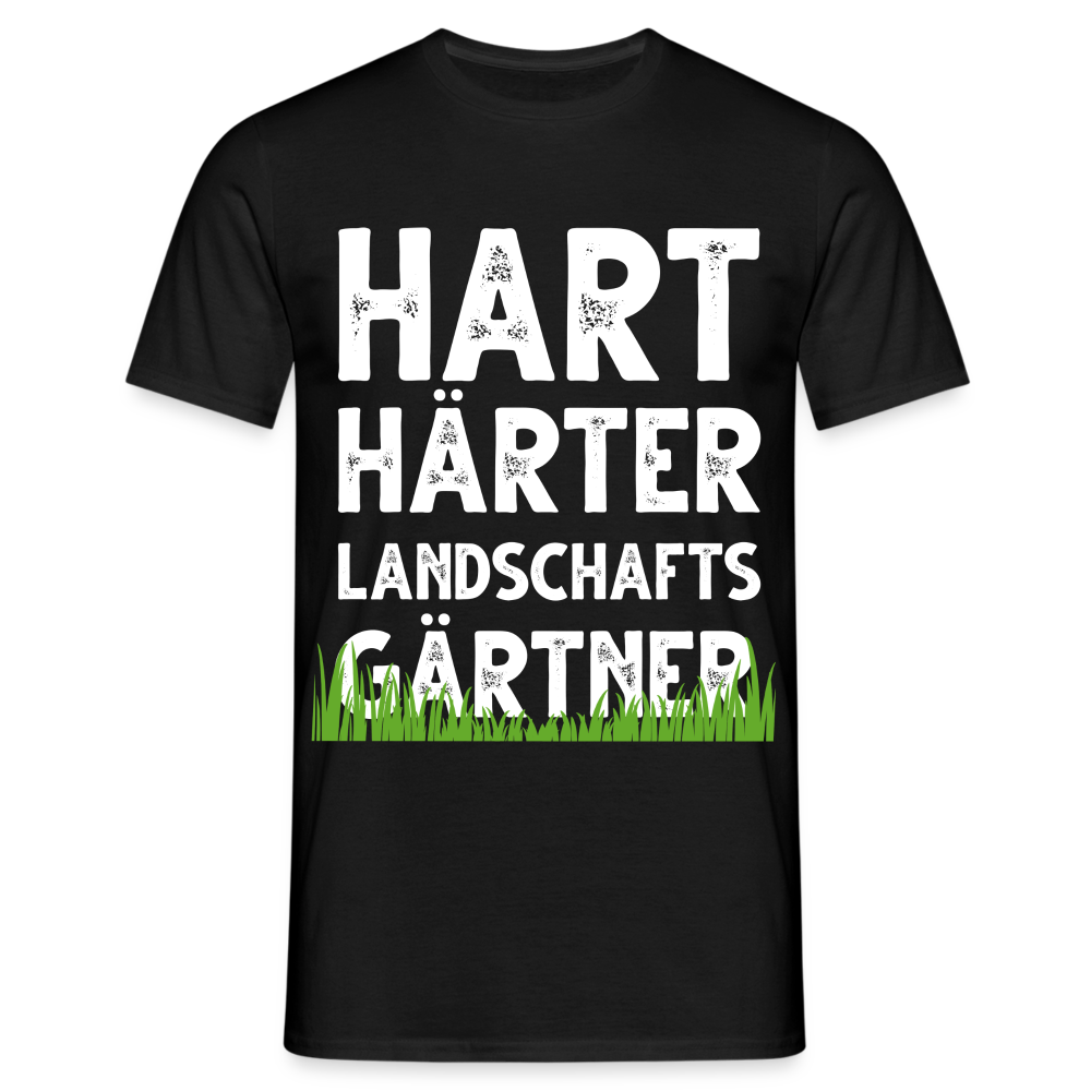 Gärtner Garten Freunde Hart Härter Landschaftsgärtner Geschenkidee T-Shirt - Schwarz