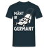 Gärtner Gartenfreunde Rasenmäher Mäht in Germany Lustiges T-Shirt - Navy