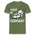 Gärtner Gartenfreunde Rasenmäher Mäht in Germany Lustiges T-Shirt - Militärgrün