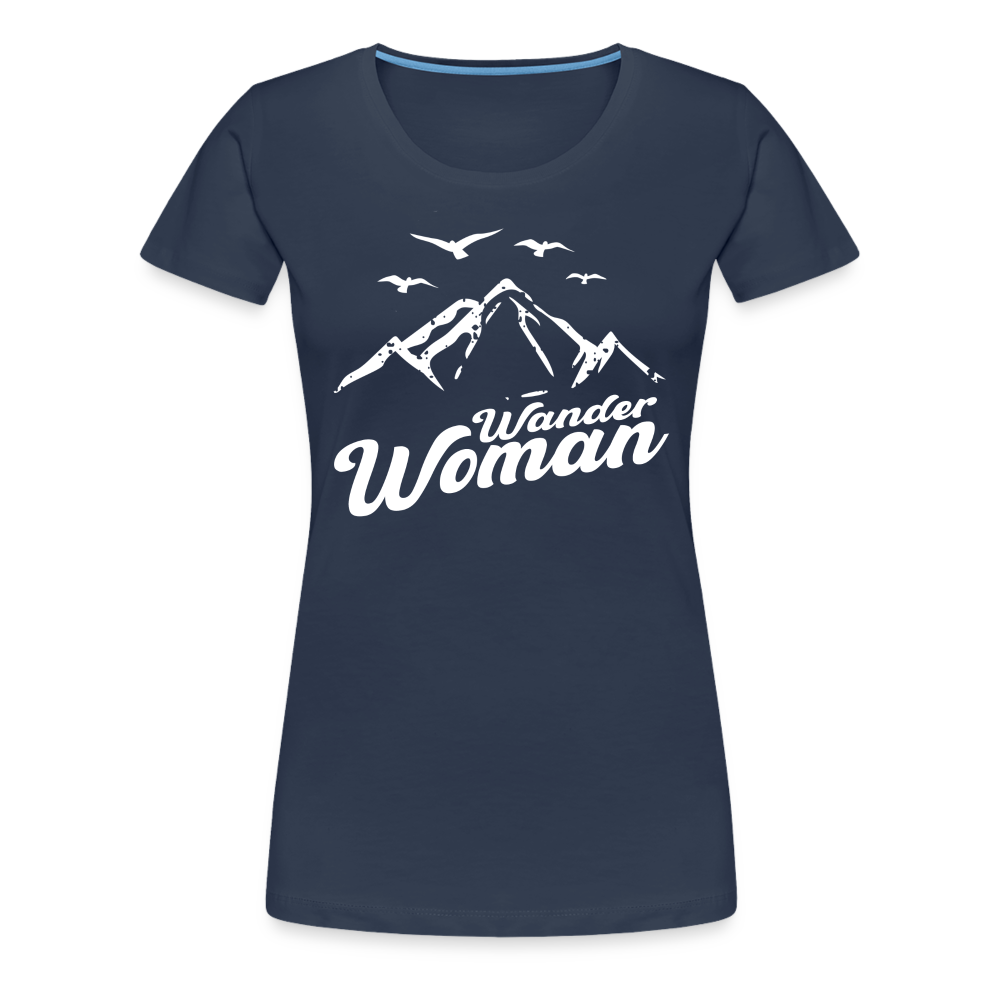 Bergmenschen Wanderlust Wander Woman Lustiges Frauen T-Shirt - Navy