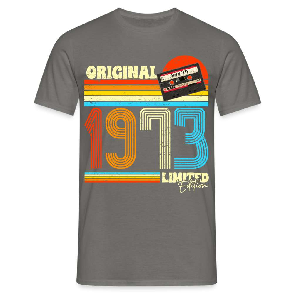 40. Geburtstag Retro Musik Kassette 1973 Limited Edition Geschenk T-Shirt - Graphit