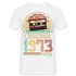 50. Geburtstag Geboren 1973 Retro Kassette Limited Edition Geschenk T-Shirt - weiß