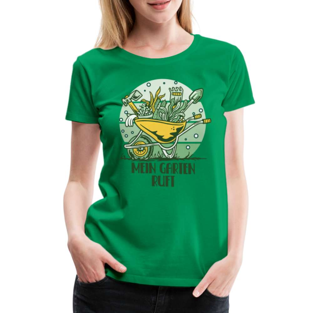 Garten Gärtner - Mein Garten Ruft - Lustiges T-Shirt - Kelly Green