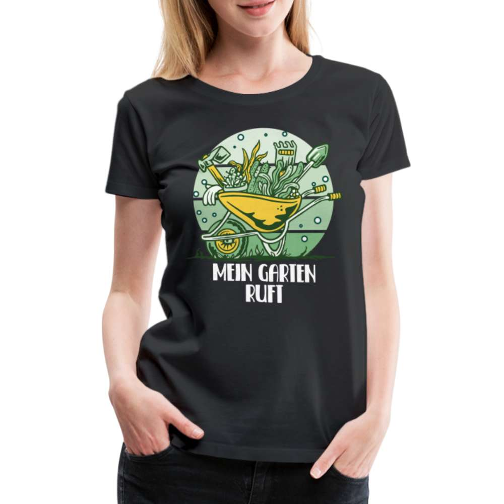 Garten Gärtner - Mein Garten Ruft - Lustiges T-Shirt - Schwarz