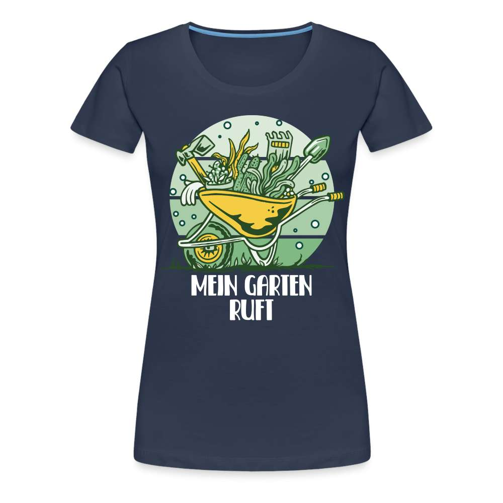 Garten Gärtner - Mein Garten Ruft - Lustiges T-Shirt - Navy