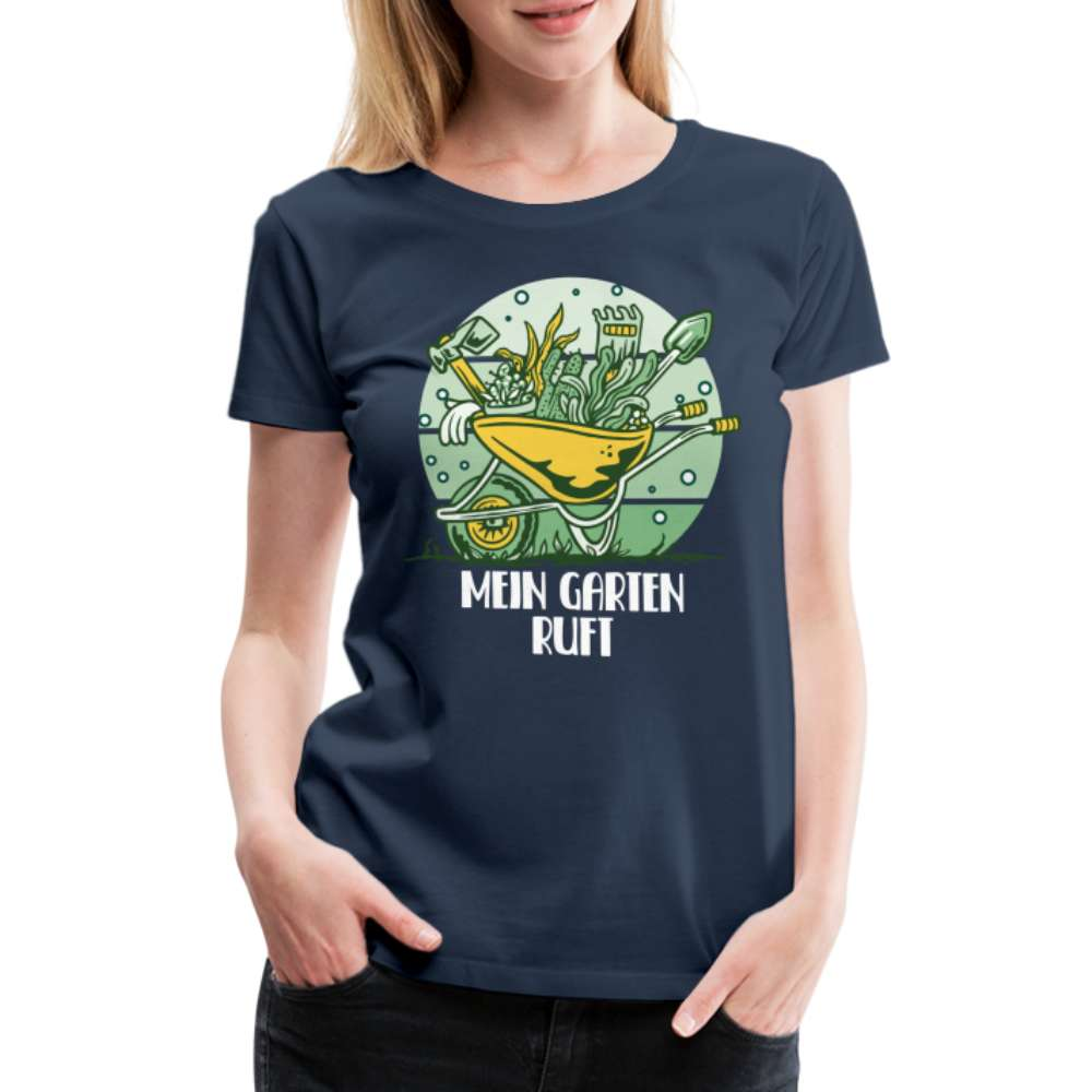 Garten Gärtner - Mein Garten Ruft - Lustiges T-Shirt - Navy