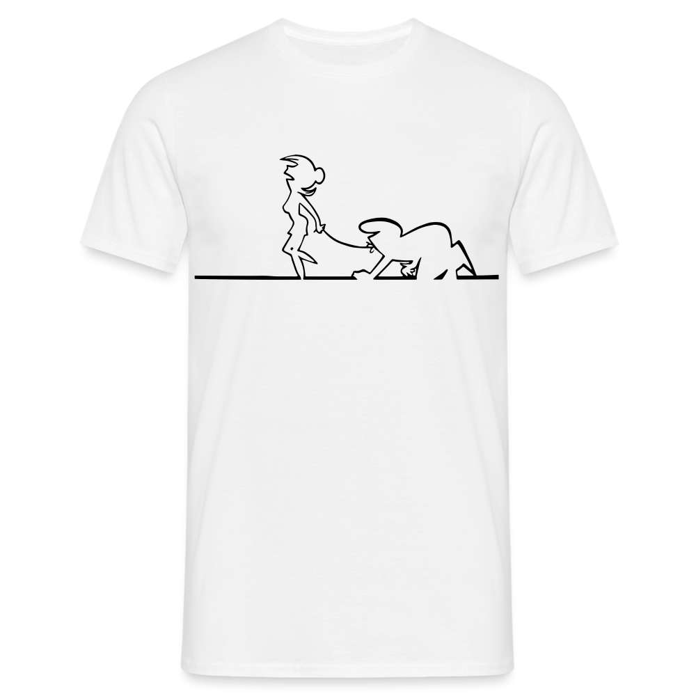 Balum La Linea Lustiges Grafik lustig T-Shirt - weiß