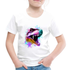 Dinosaurier T-Rex Bunt Retro Style Kinder Premium T-Shirt - weiß