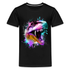 Dinosaurier T-Rex Bunt Retro Style Teenager Premium T-Shirt - Schwarz