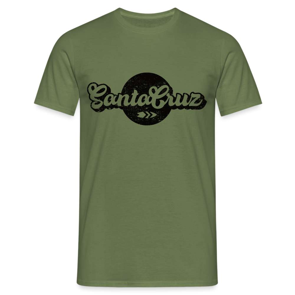 Santa Cruz Kalifornien Surfer Retro Style T-Shirt - Militärgrün