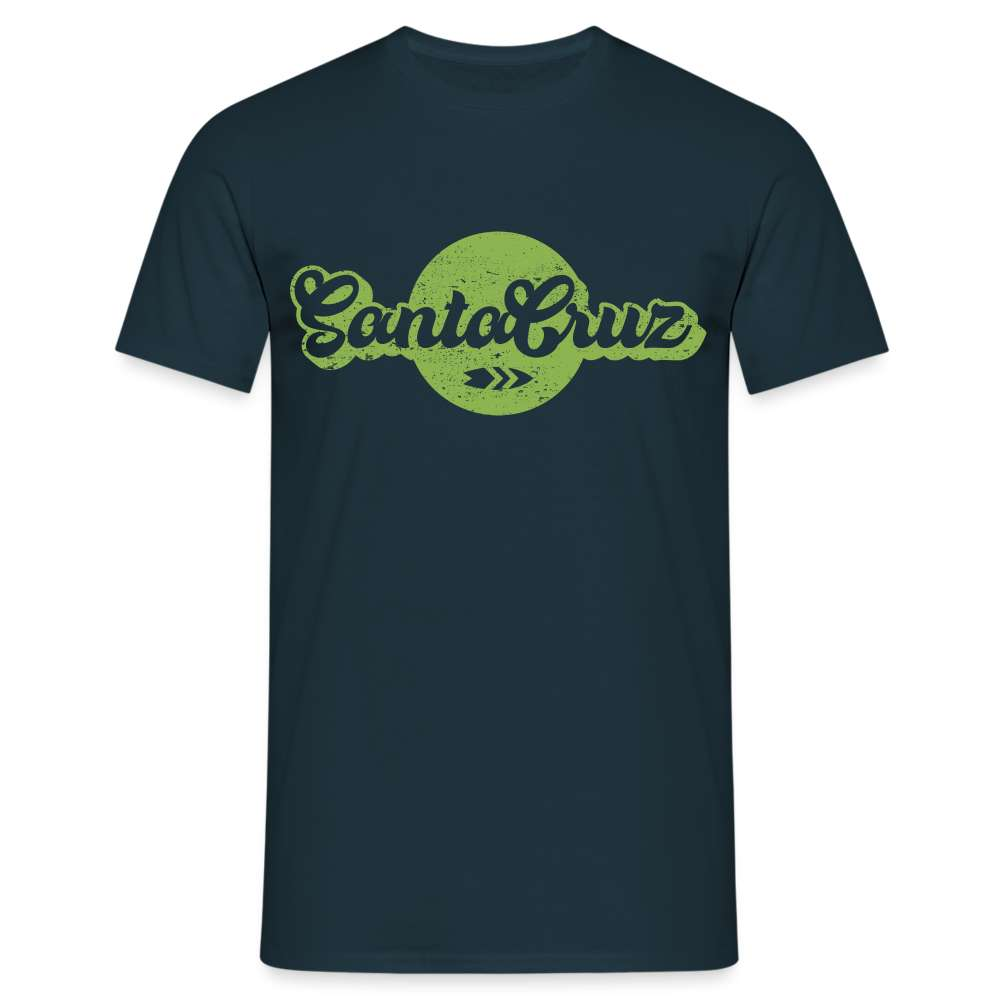 Santa Cruz Kalifornien Surfer Retro Style T-Shirt - Navy