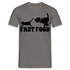 Hund Jagt Katze Fast Food Lustiges T-Shirt - Graphit