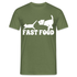 Hund Jagt Katze Fast Food Lustiges T-Shirt - Militärgrün