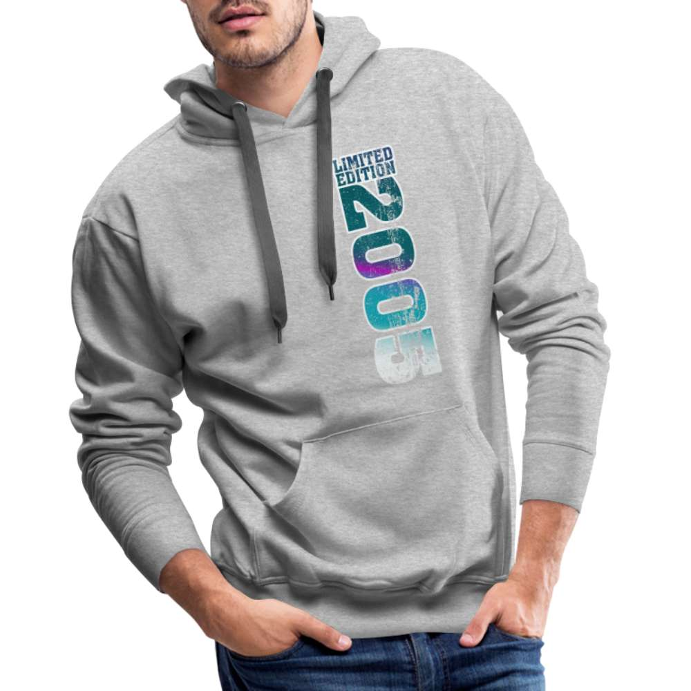 18. Geburtstag 2005 Limited Edition Geburtstags Geschenk Premium Hoodie - Grau meliert