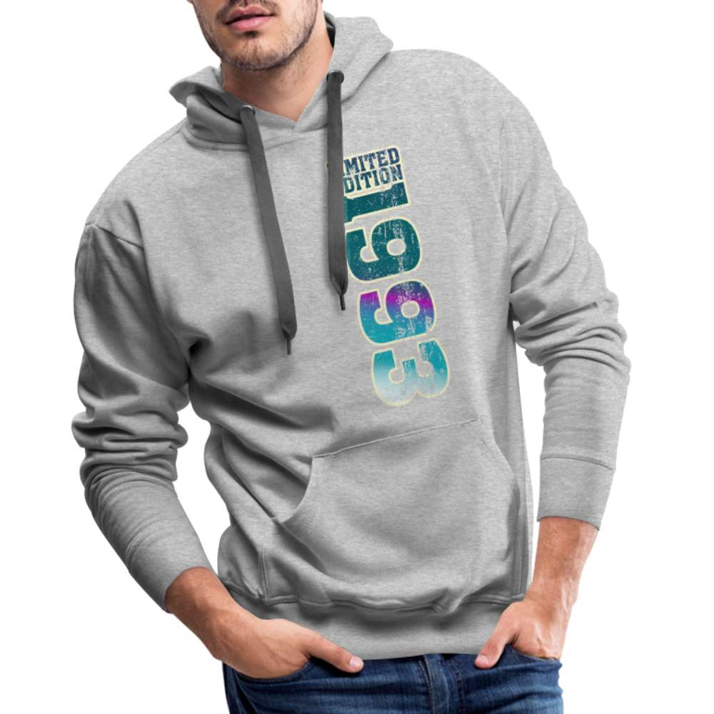 30. Geburtstag 1993 Limited Edition Geburtstags Geschenk Premium Hoodie Premium Hoodie - Grau meliert