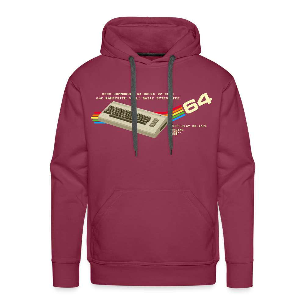 C64 Retro Gaming PC Premium Hoodie - Bordeaux