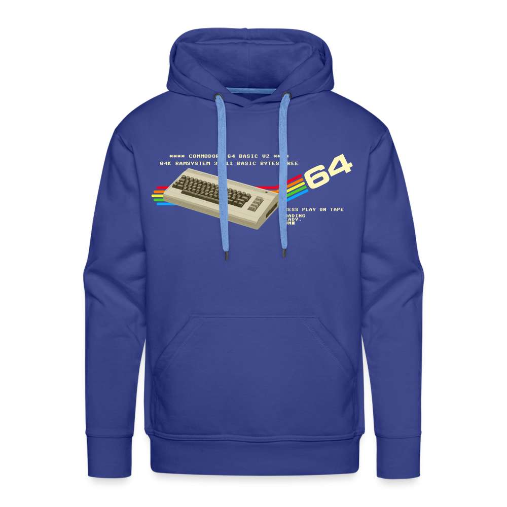 C64 Retro Gaming PC Premium Hoodie - Königsblau